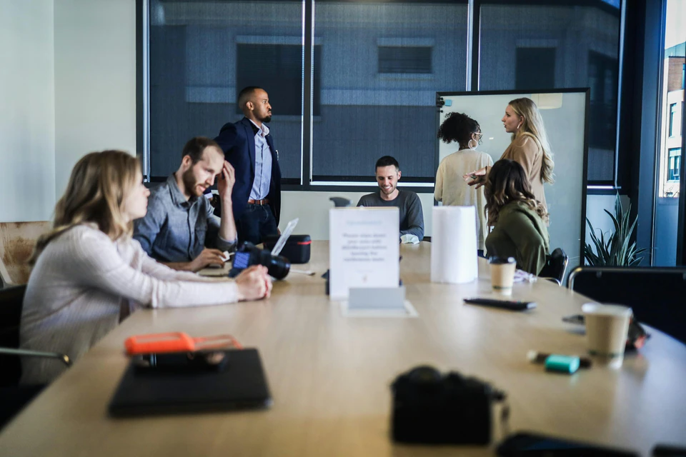 People sitting at the table.