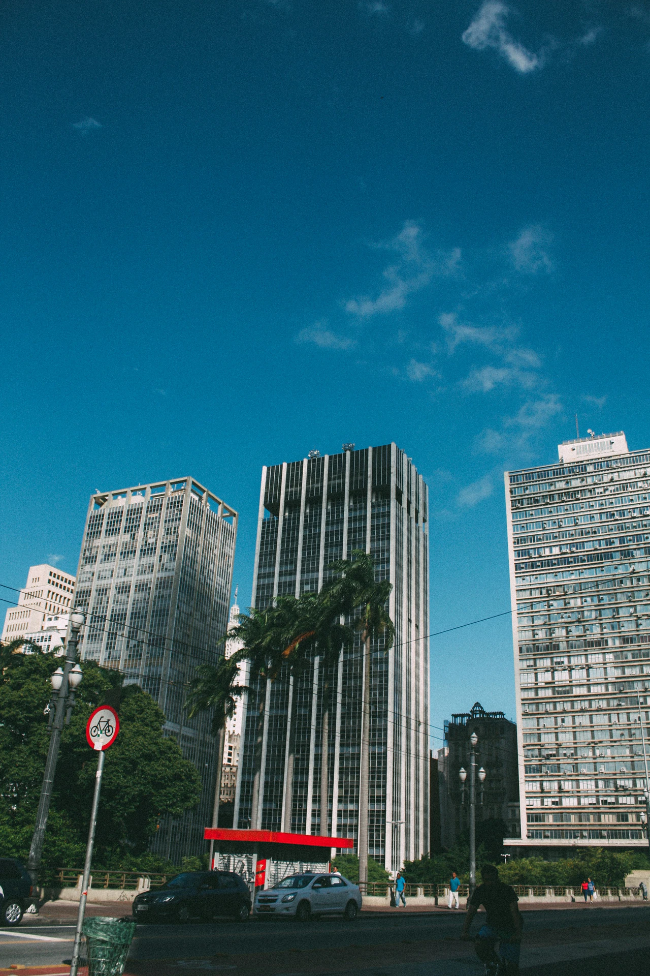 White and black high rise building.
